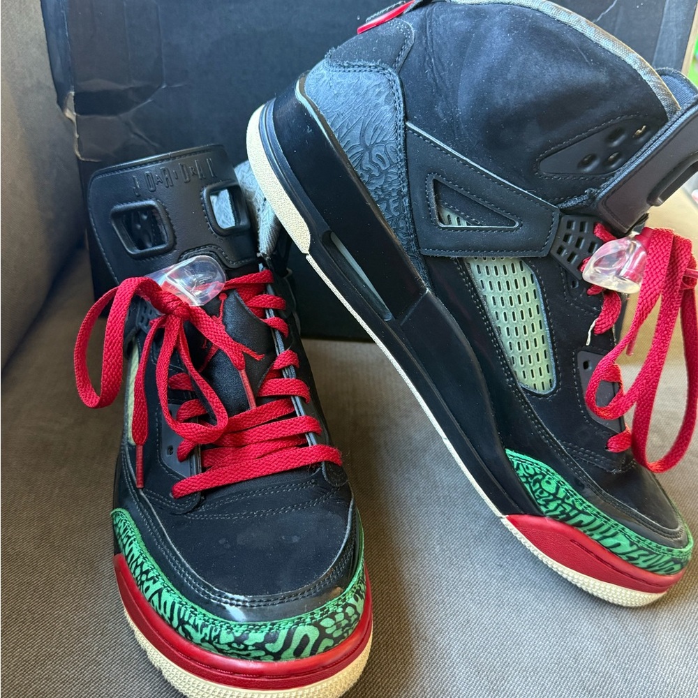 Jordan Spiz’ike Black/Varsity Red-Green Men’s Size 12